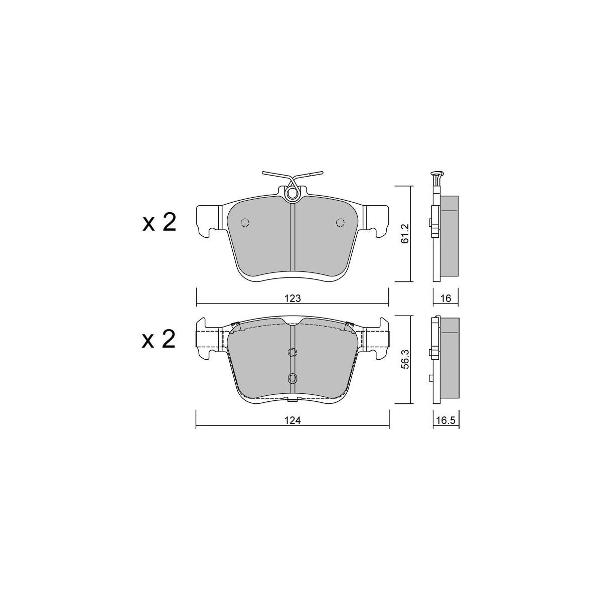 Pastillas de freno GT2i Club Traseras para Seat Ateca (KH7) 2.0 TSI 4driveArray