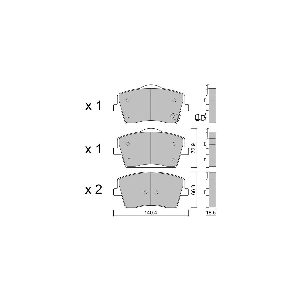 Pastillas de freno GT2i club delanteras para Lynk & Co 03 I 2.0 Trazione Integrale (2018- )Array