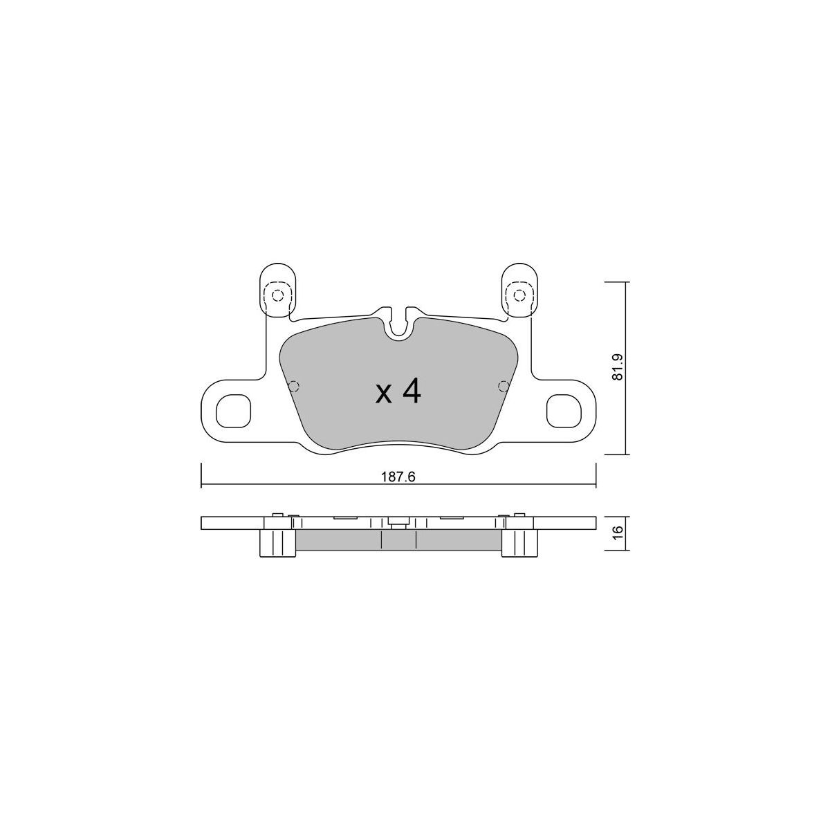 Pastillas de freno GT2i club Traseras para Porsche 911 carrera -Tipo 992 (2019- )Array