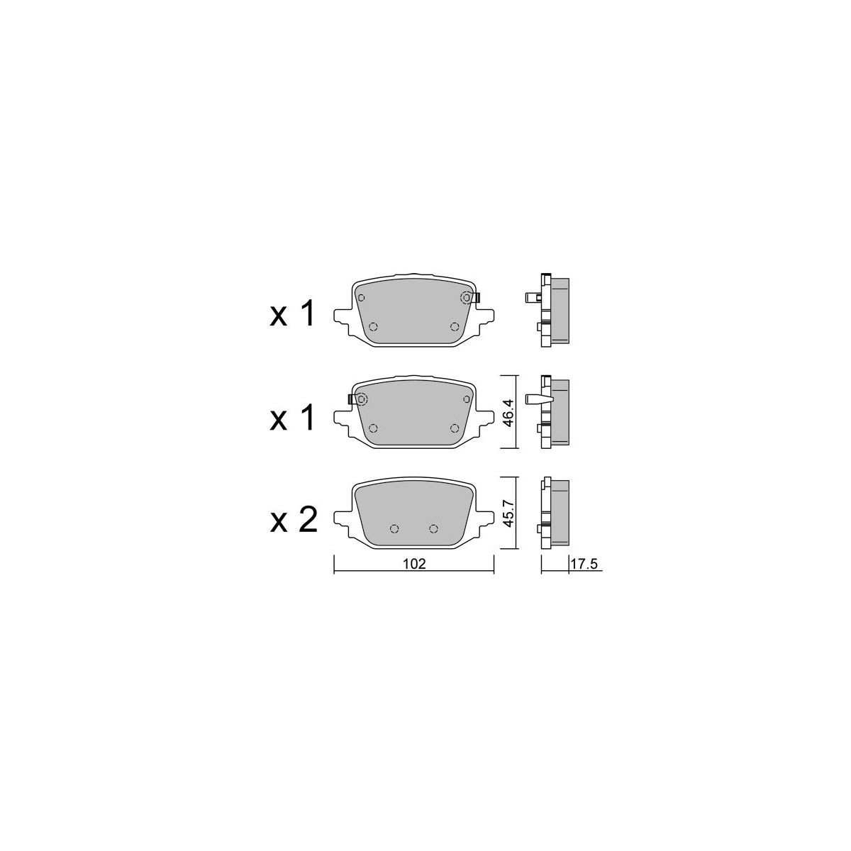 Pastillas de freno GT2i club Traseras para Renault Austral TCE 160 (2022- )Array