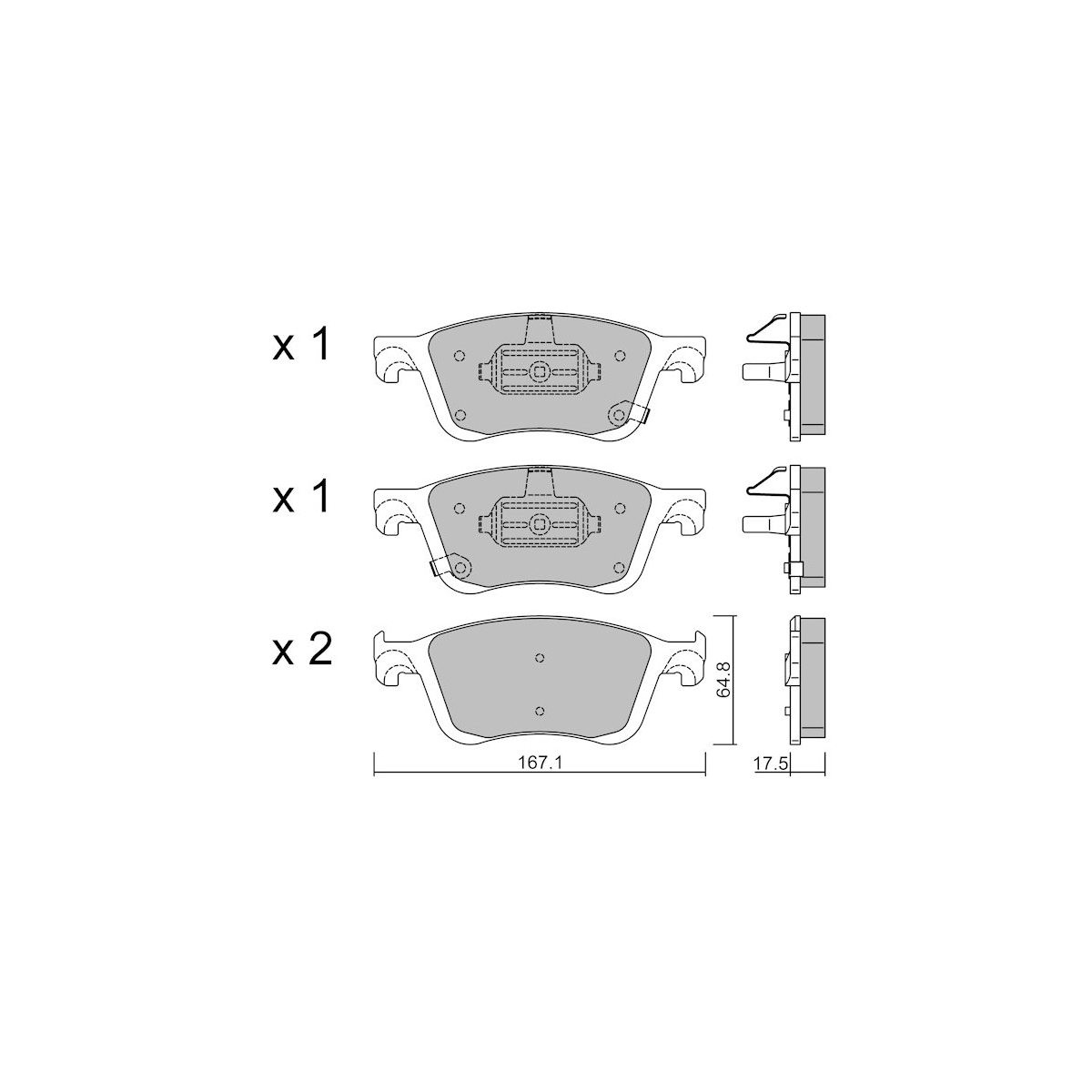 Pastilhas de travão dianteiras GT2i club para Renault Austral TCE 160 (2021- )Array