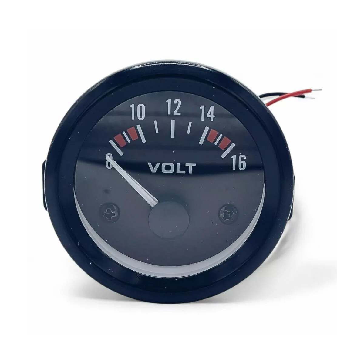 Voltímetro OBP Ø 52 mm preto - 8-16 VArray