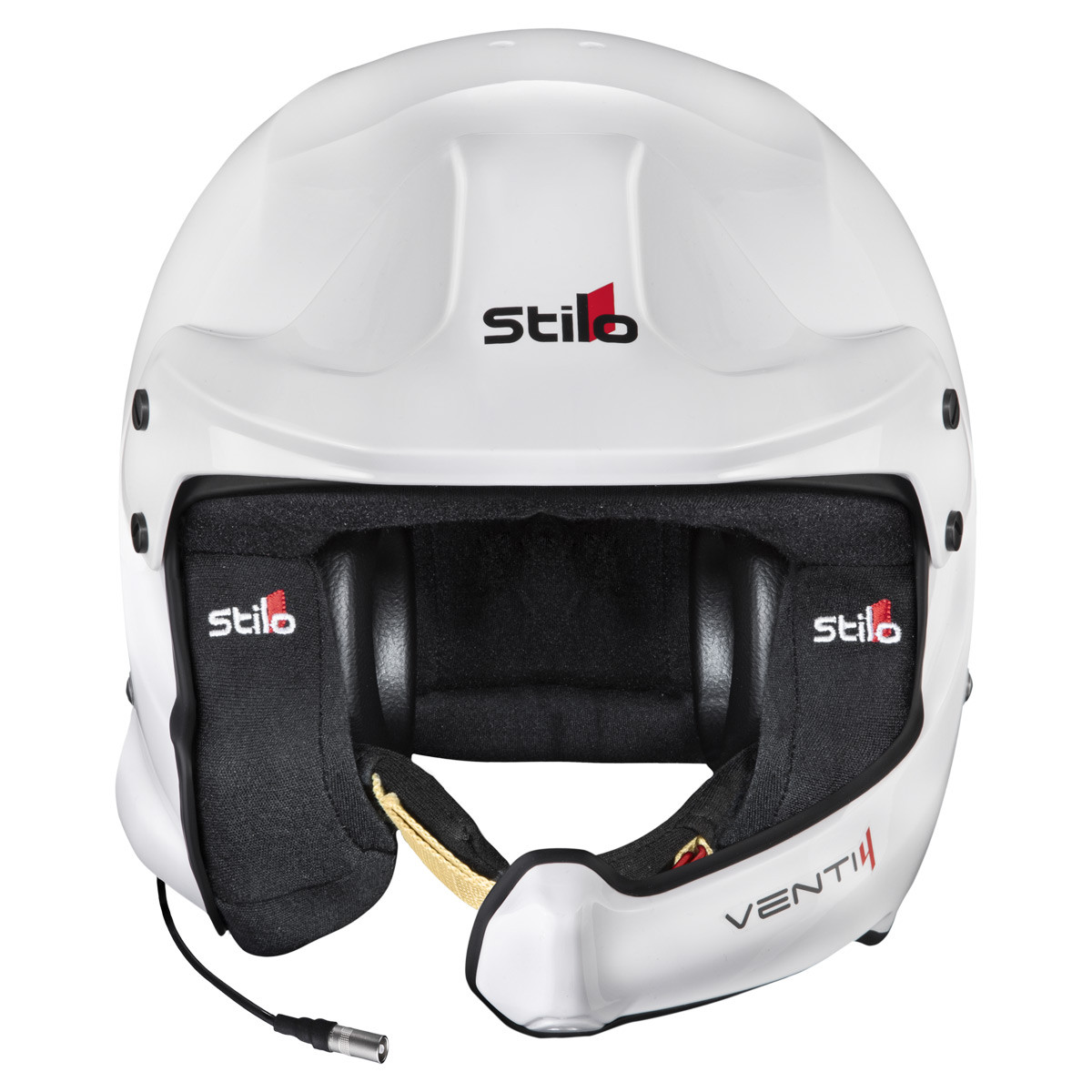 Casco STILO Venti4 WRC Turismo blanco/negro - Snell SA2025 FIA 8859-24 Hans FIA8858-10Array