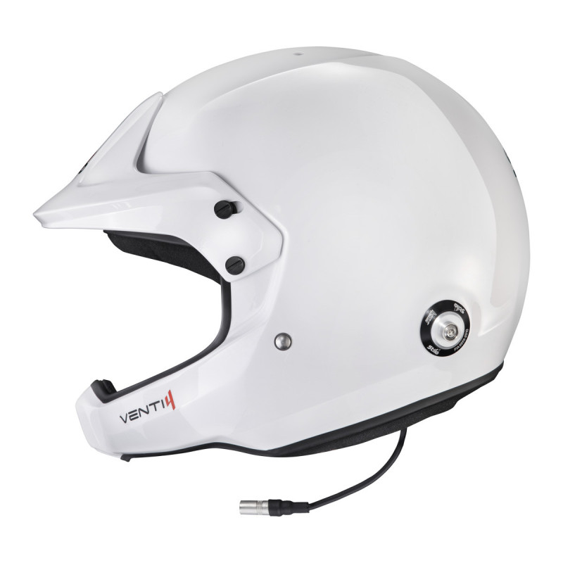 Capacete STILO Venti4 WRC Turismo preto/branco - Snell SA2025 FIA 8859-24 Hans FIA8858-10Array