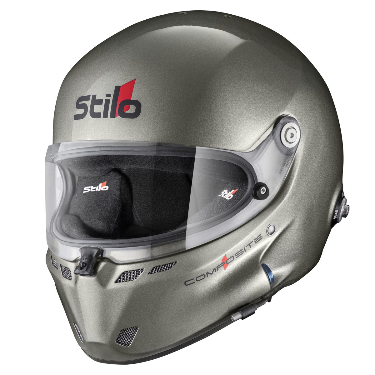 Capacete em materiais compósitos Stilo ST6 F Turismo - Snell SA2025 FIA 8859-24 Hans FIA8858-10Array