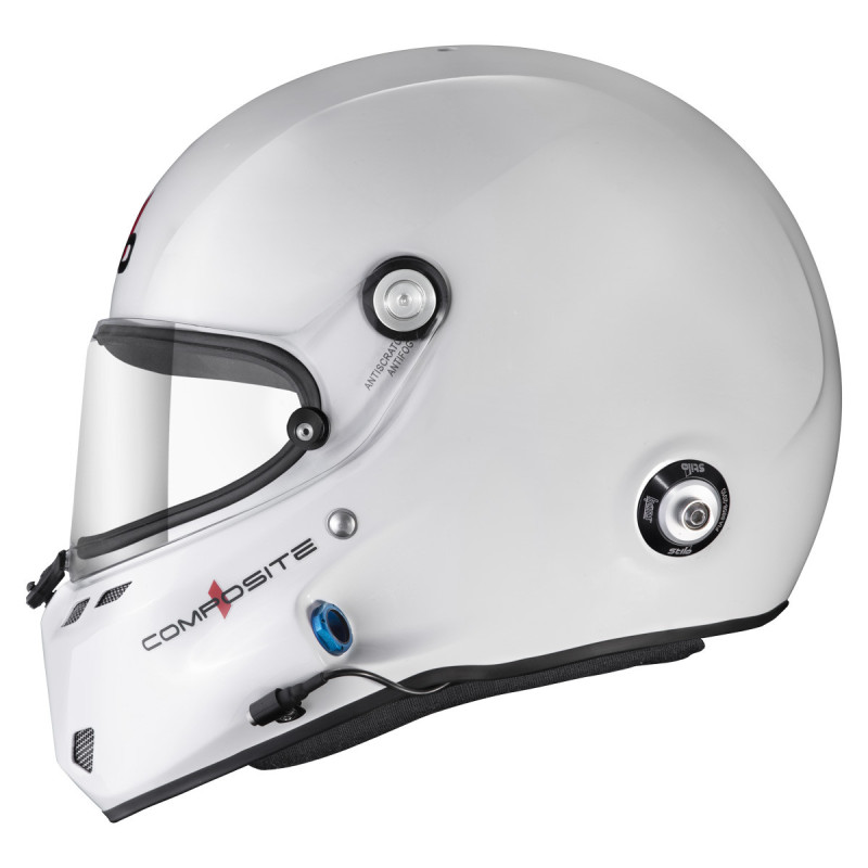 Capacete Stilo ST6 F Turismo preto/branco - Snell SA2025 FIA 8859-24 Hans FIA8858-10Array