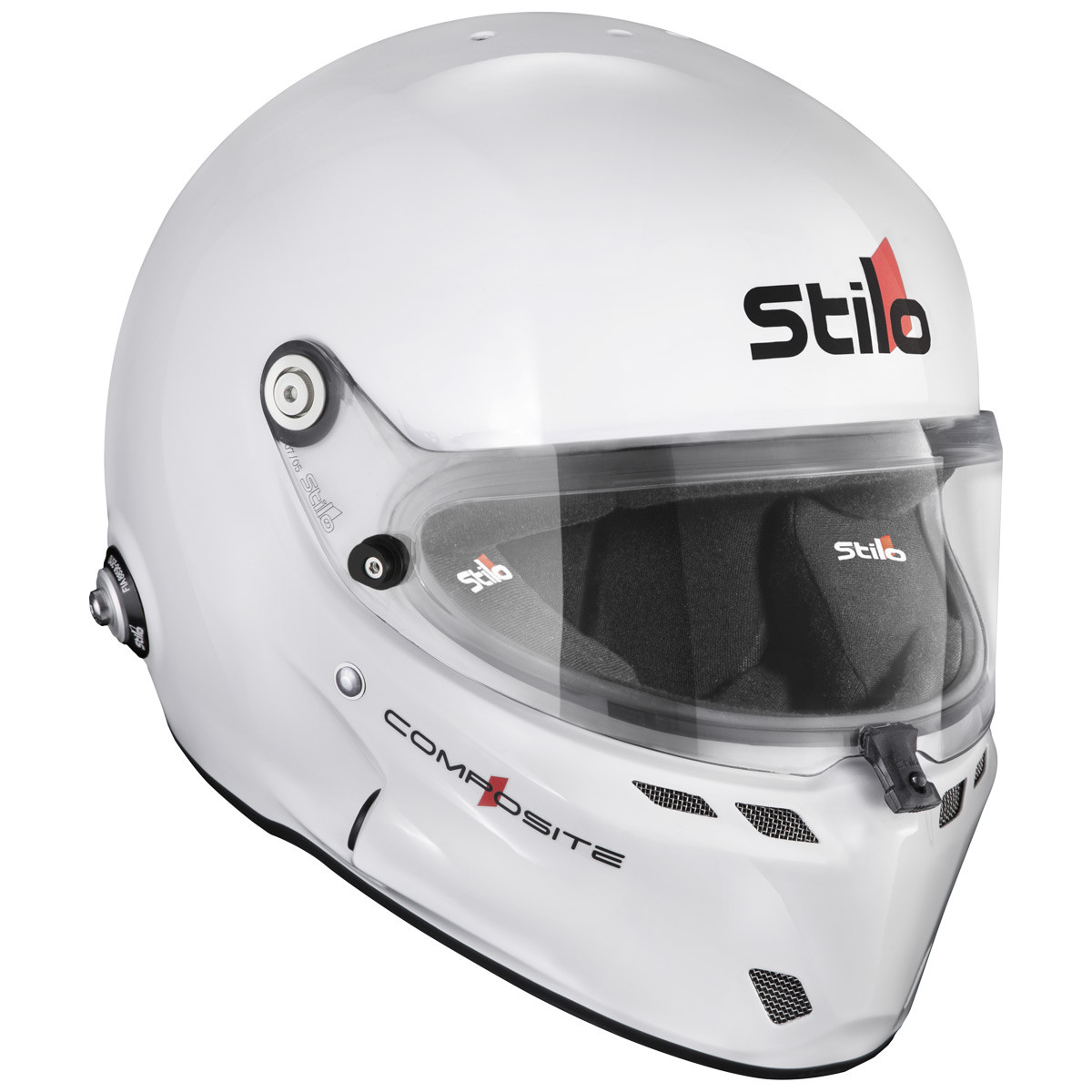 Casco Stilo ST6 F Turismo blanco/negro - Snell SA2025 FIA 8859-24 Hans FIA8858-10Array