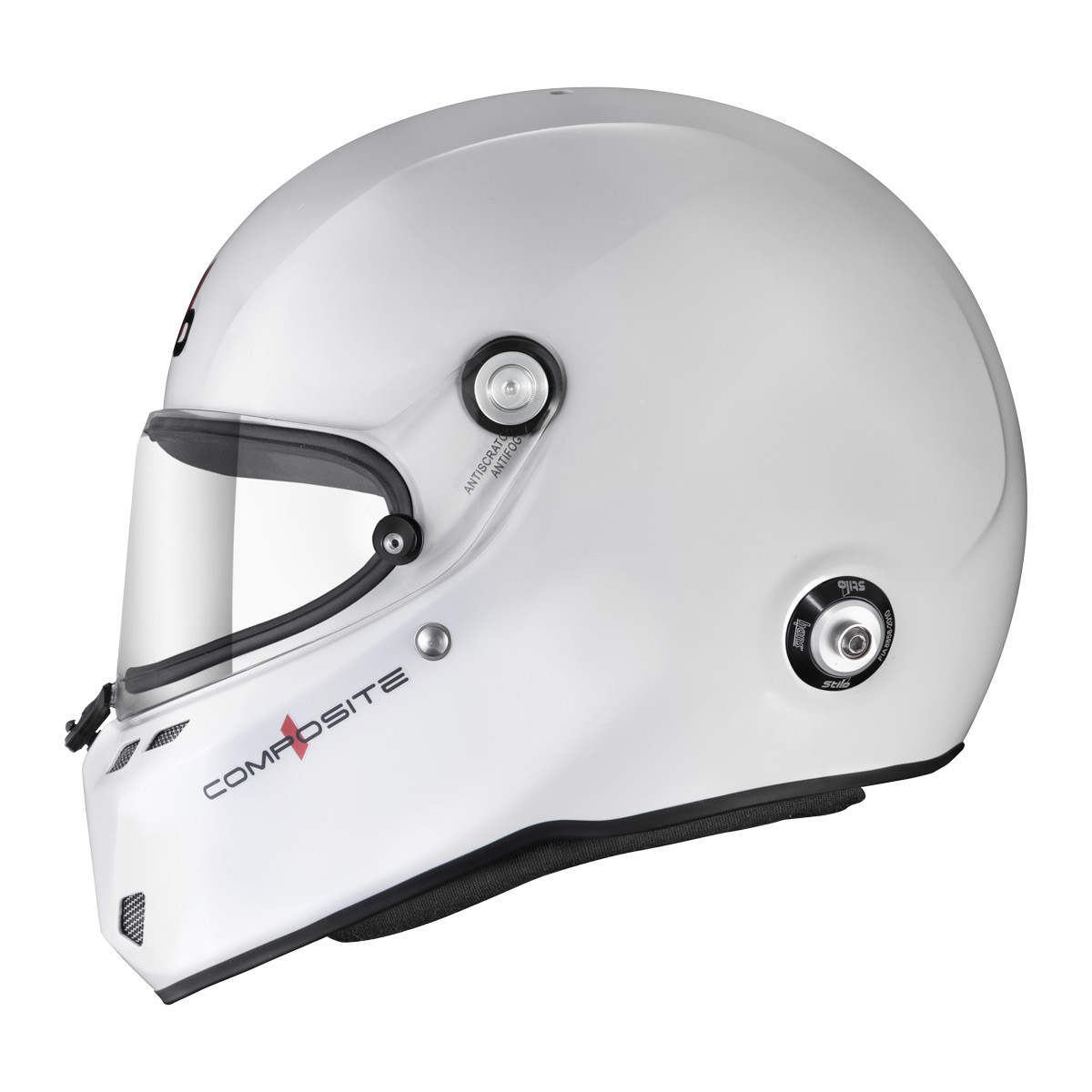 Casco Stilo ST6 FN Composite blanco/nero - Snell SA2025 FIA 8859-24  Hans FIA8858-10Array