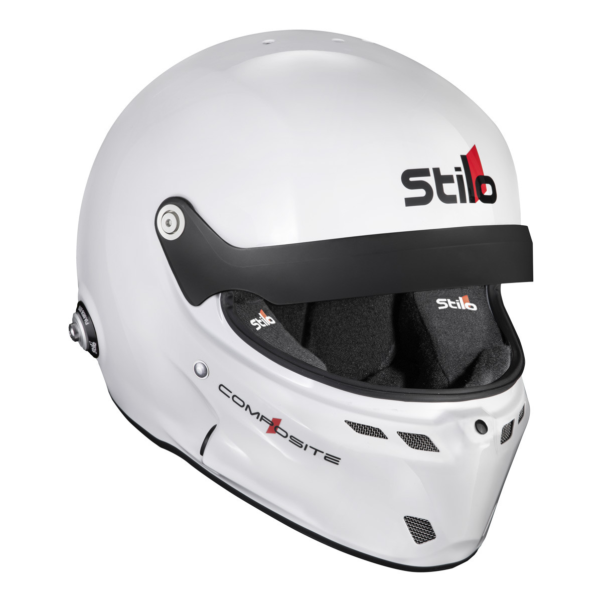 Casco Stilo ST6 GT Turismo Composite blanco/negro - Snell SA2025  FIA 8859-24 Hans FIA8858-10Array