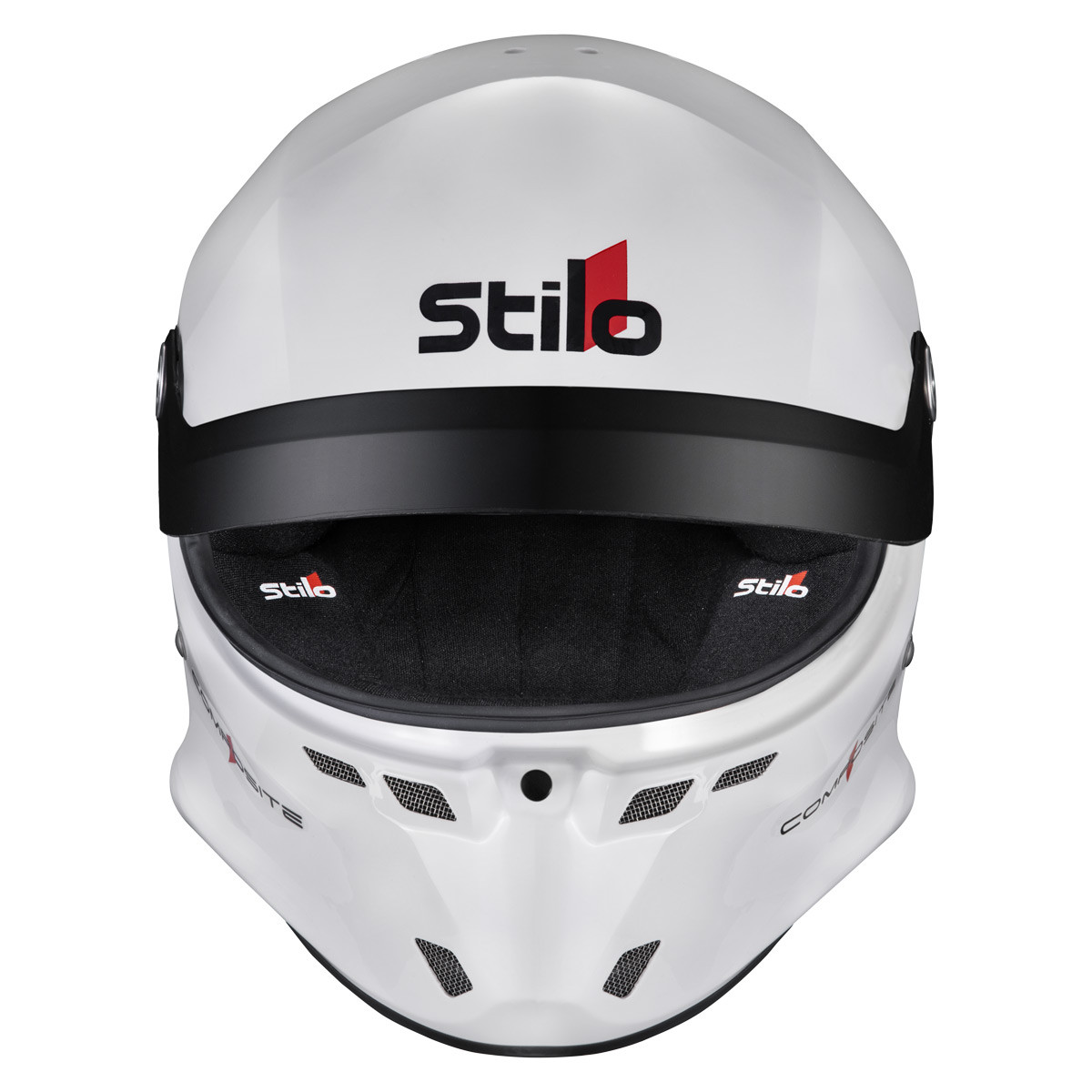 Casco Stilo ST6 GT Turismo Composite blanco/negro - Snell SA2025  FIA 8859-24 Hans FIA8858-10Array