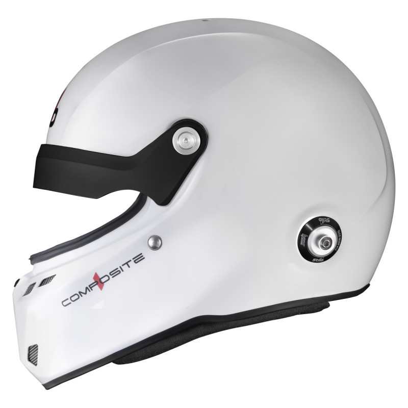 Capacete Stilo ST6 GTN Composite preto/branco - Snell SA2025 FIA 8859-24 Hans FIA8858-10Array