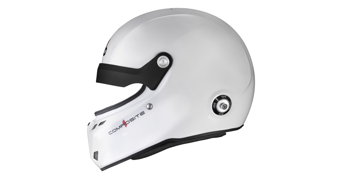 Casco Stilo ST6 GTN Composite blanco/negro - Snell SA2025 FIA 8859-24  Hans FIA8858-10Array