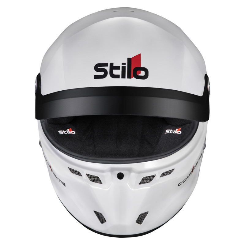 Capacete Stilo ST6 GTN Composite preto/branco - Snell SA2025 FIA 8859-24 Hans FIA8858-10Array