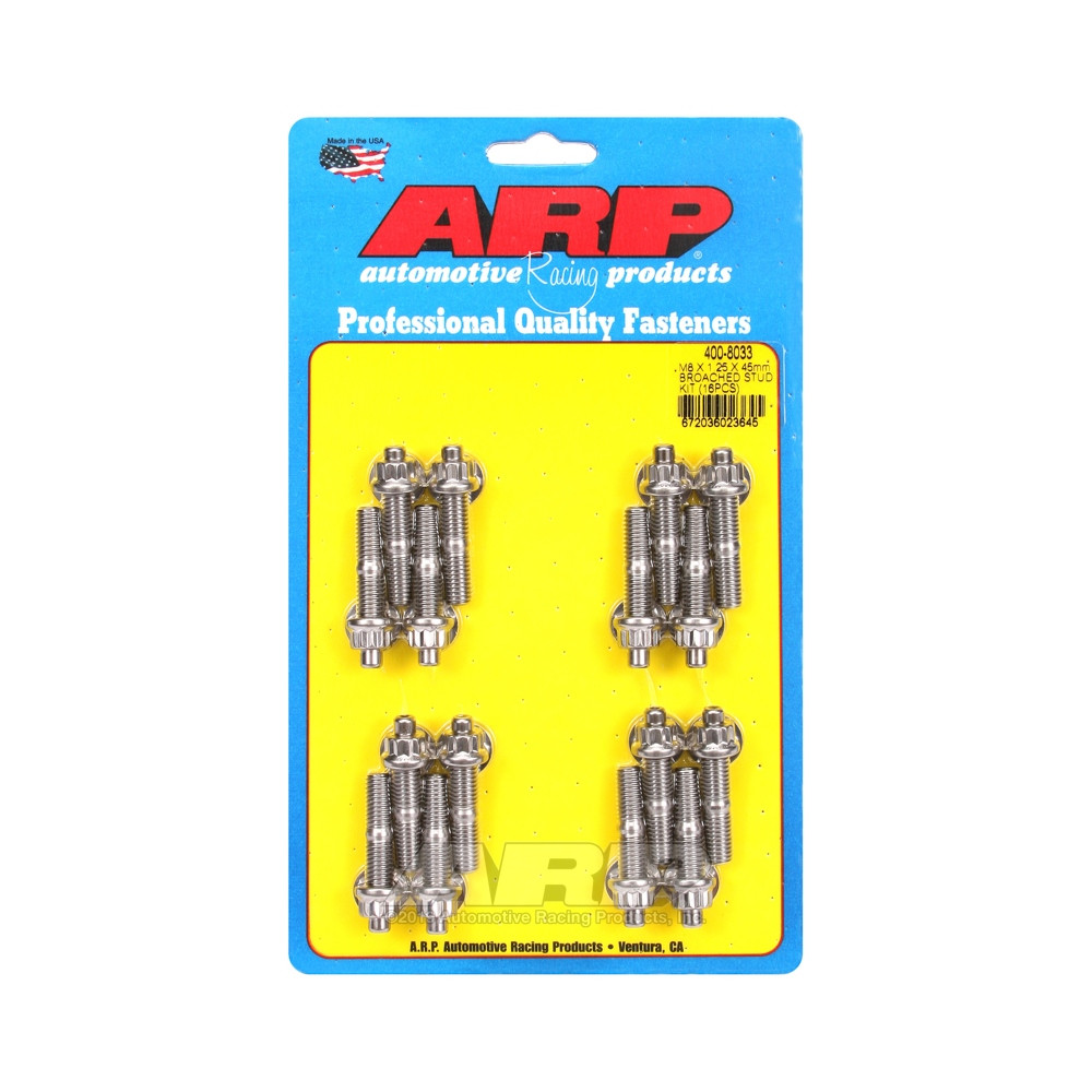 Kit de 16 tornillos ARP M8 x 1,25 - 45 mm para accesorios (colector)Array