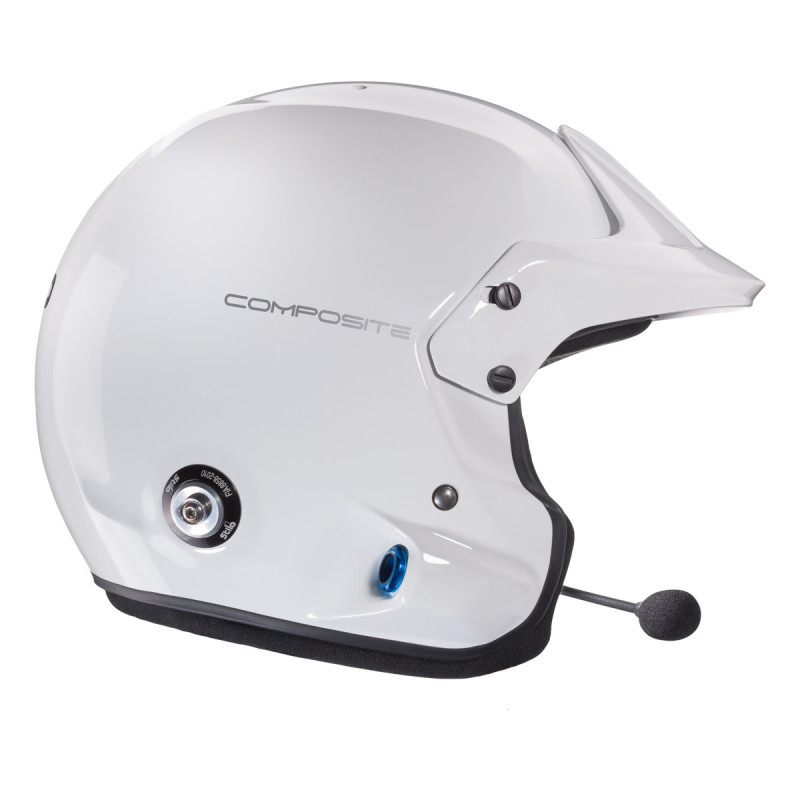 Capacete em materiais compósitos Stilo Venti4 Trophy Plus - Snell SA2025 FIA 8859-2024 Branco/preto interiorArray
