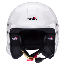 Capacete em materiais compósitos Stilo Venti4 Trophy Plus - Snell SA2025 FIA 8859-2024 Branco/preto interior