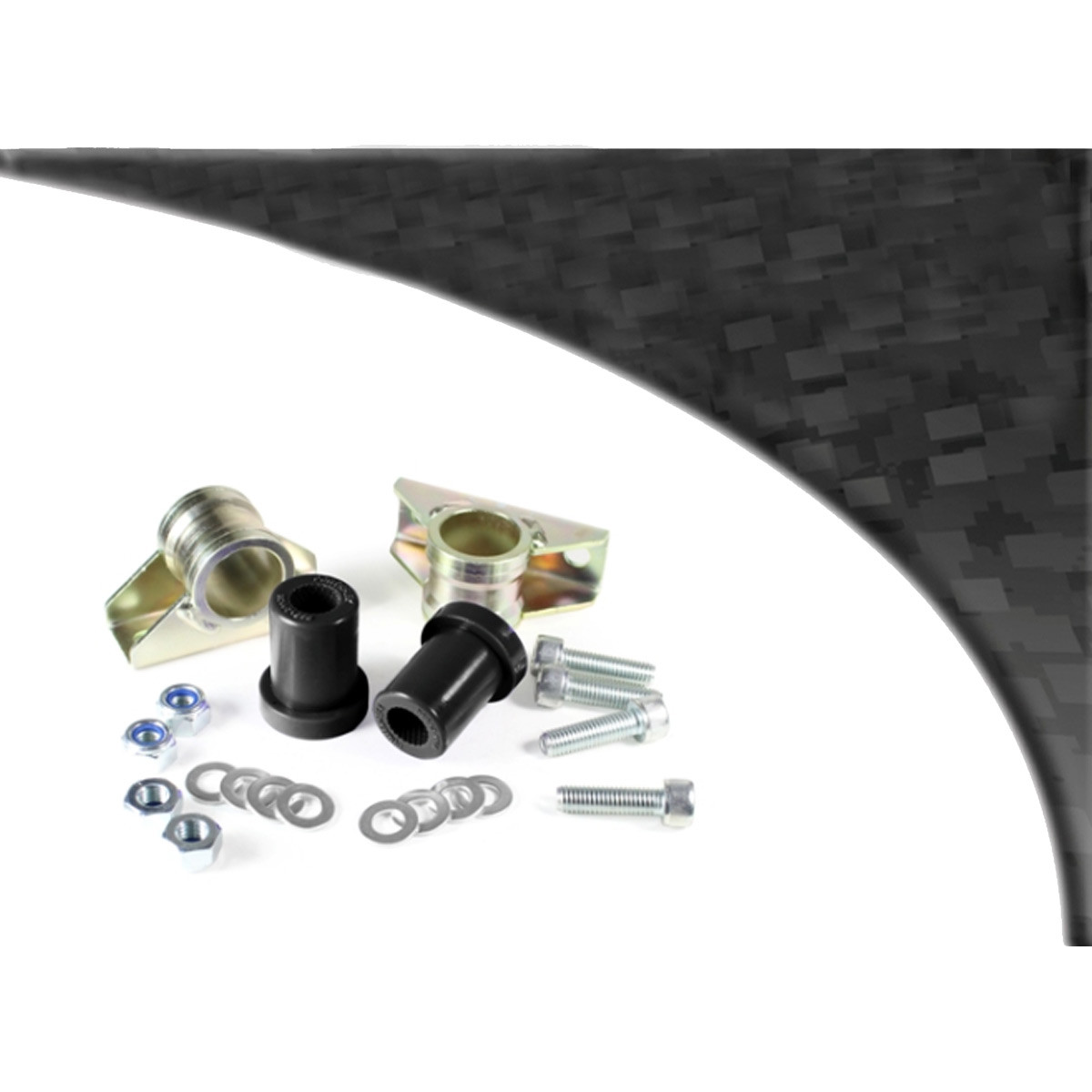Silent Bloc Powerflex Preto Traseiro Triângulo Dianteiro Peugeot 106 (2 peças)Array