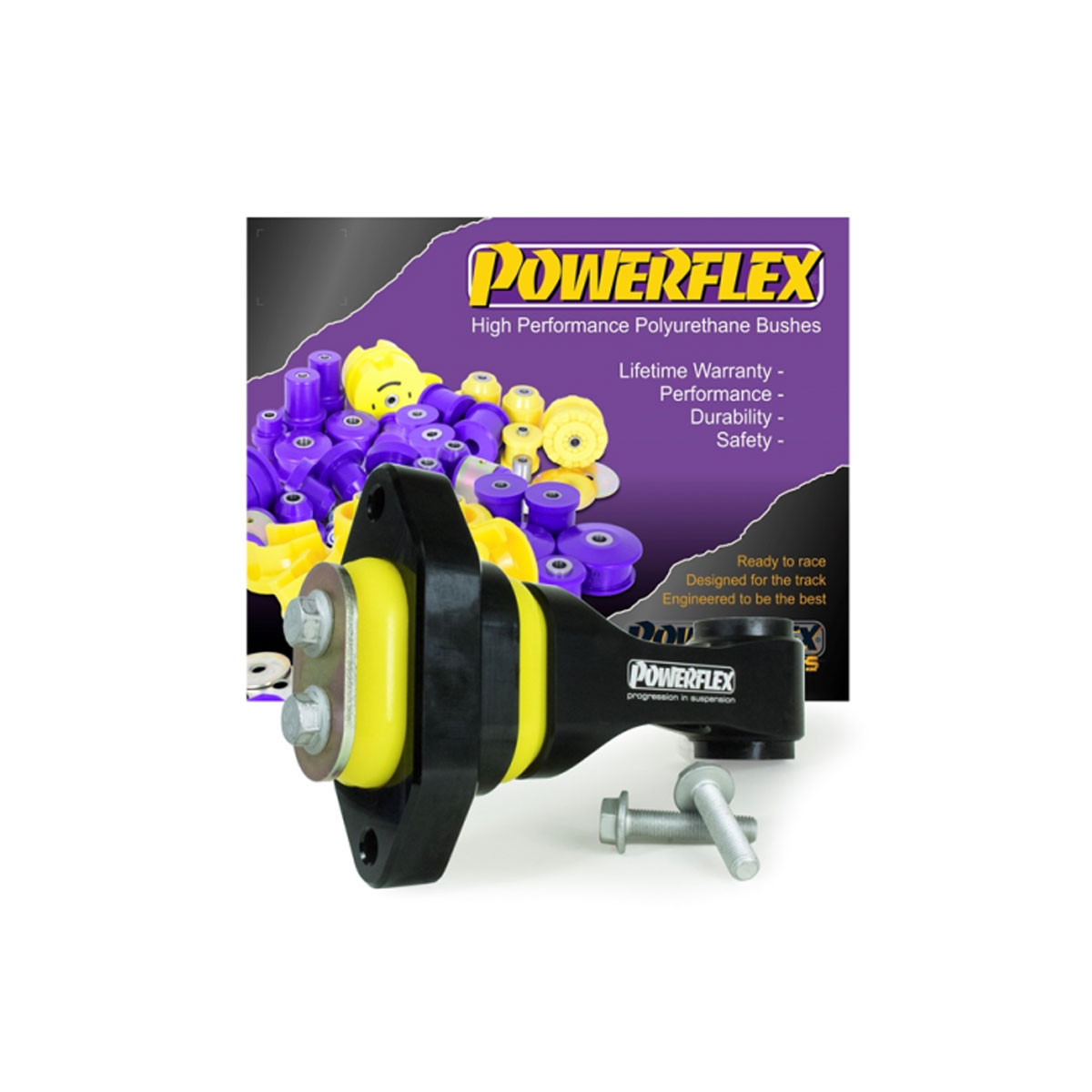 Silent-block Powerflex Road soporte de par inferior - Carretera rápida Hyundai I20 después de 2018 (1 pieza)Array