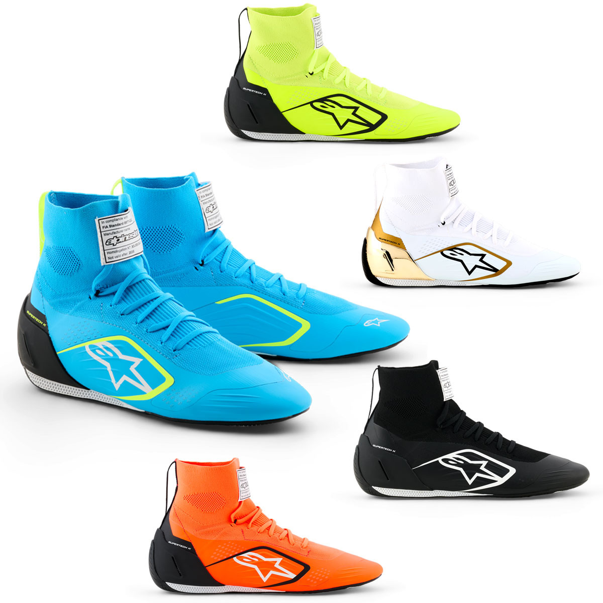 Sapatos de karting Alpinestars Supertech K FIAArray