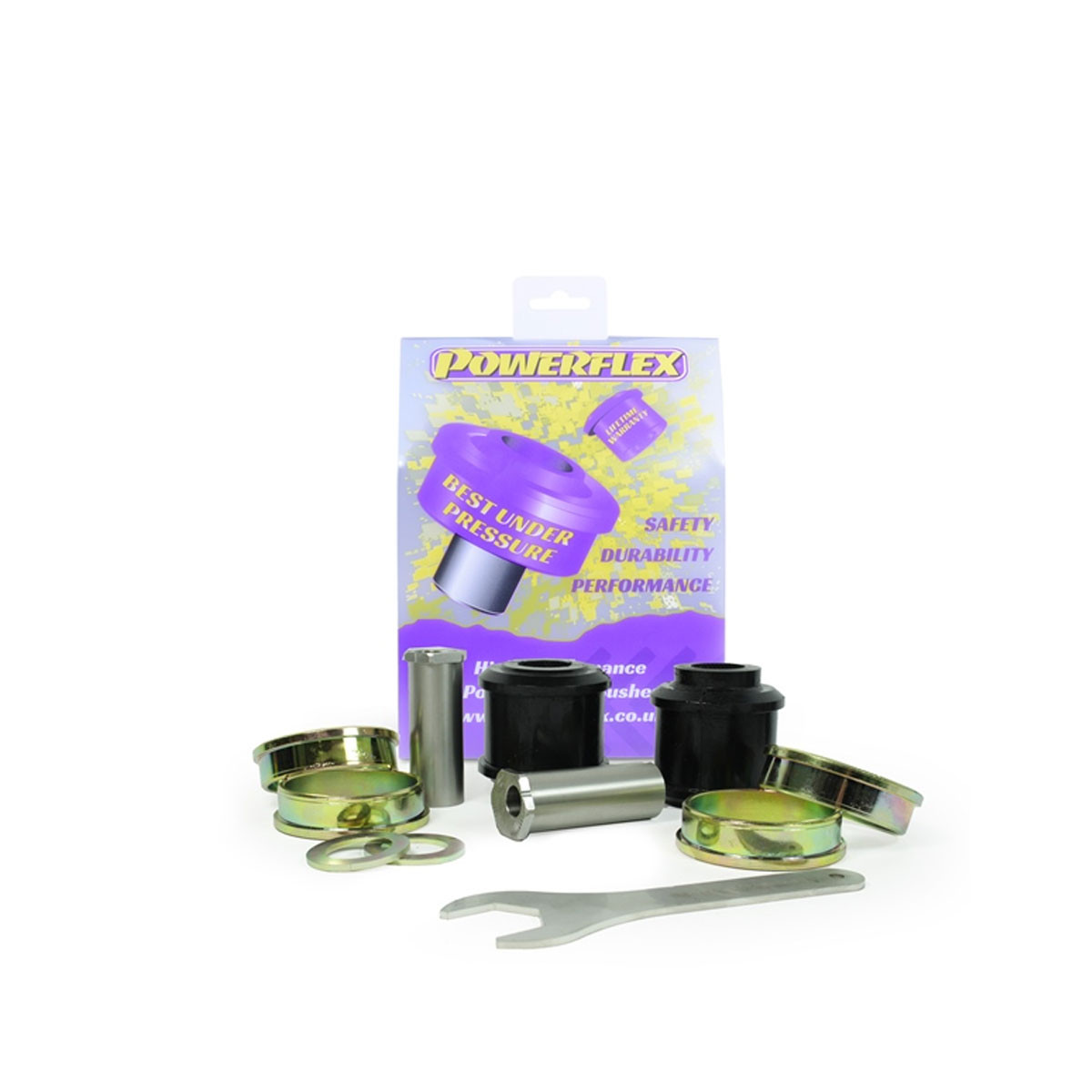 Silent Bloc Powerflex Road para braço inferior dianteiro Mercedes Benz X203/S203 (2000-2007) (2 unidades)Array