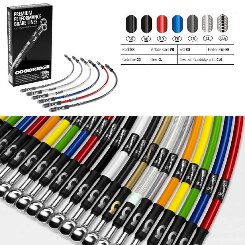 Kit 3 mangueiras de travão GOODRIDGE para ALFA ROMEO Giulietta 116 Todas as variantes 1974-1987Array