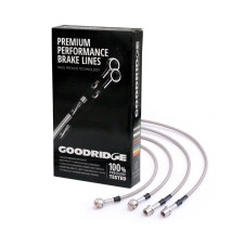 ITV Kit 4 latiguillos de freno GOODRIDGE para HYUNDAI S Coupe 1.5 1992-1995