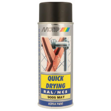 Pintura en aerosol RAL 9005 MOTIP RAL 400ml