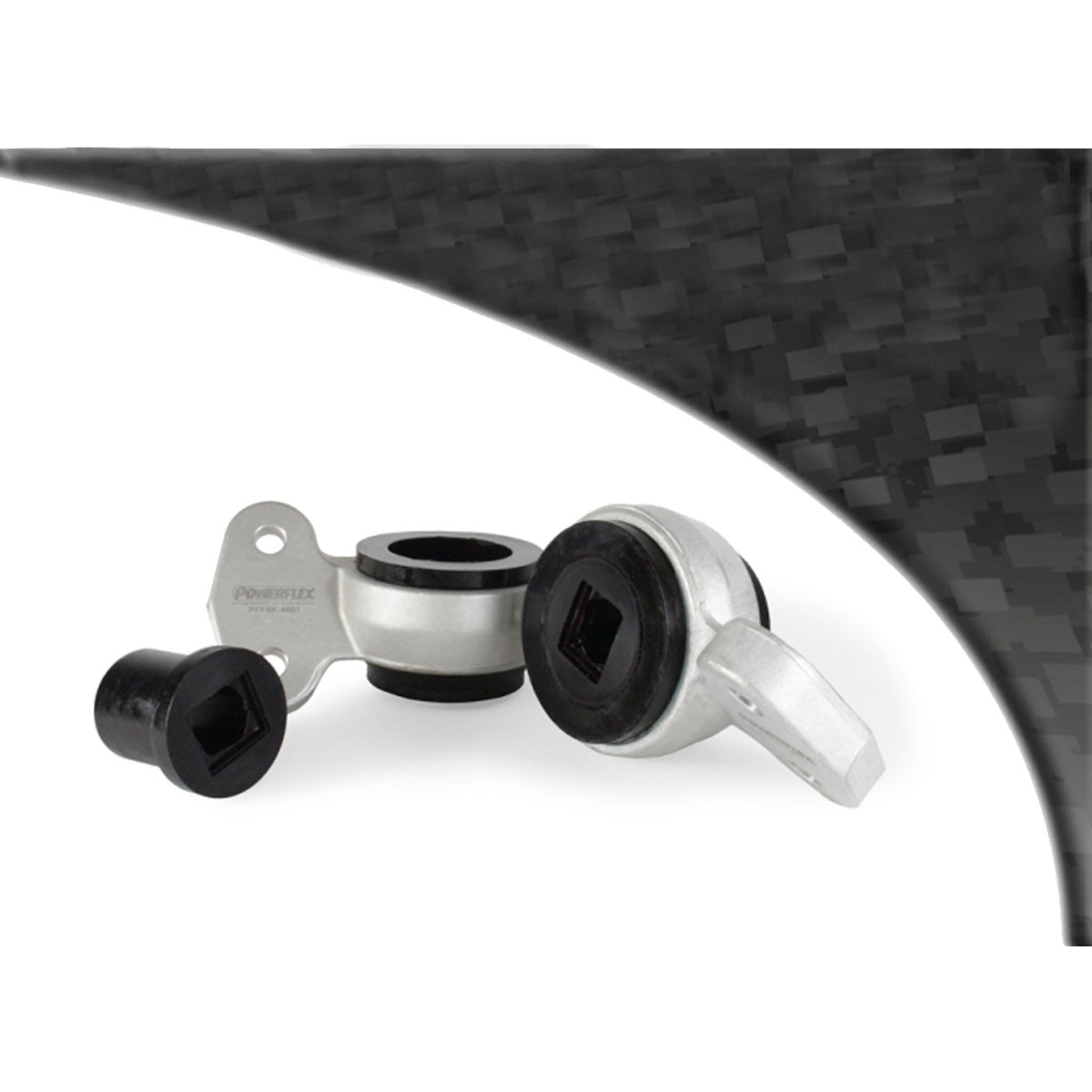 Silent Bloc Powerflex Black Suporte dianteiro do braço triangular traseiro BMW séries 3 (2 peças)Array