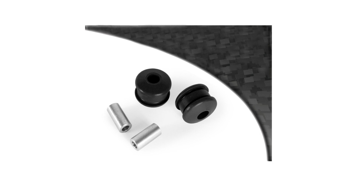 Silent-block Powerflex Preto braço dianteiro traseiro Fiat 500 (2 peças)