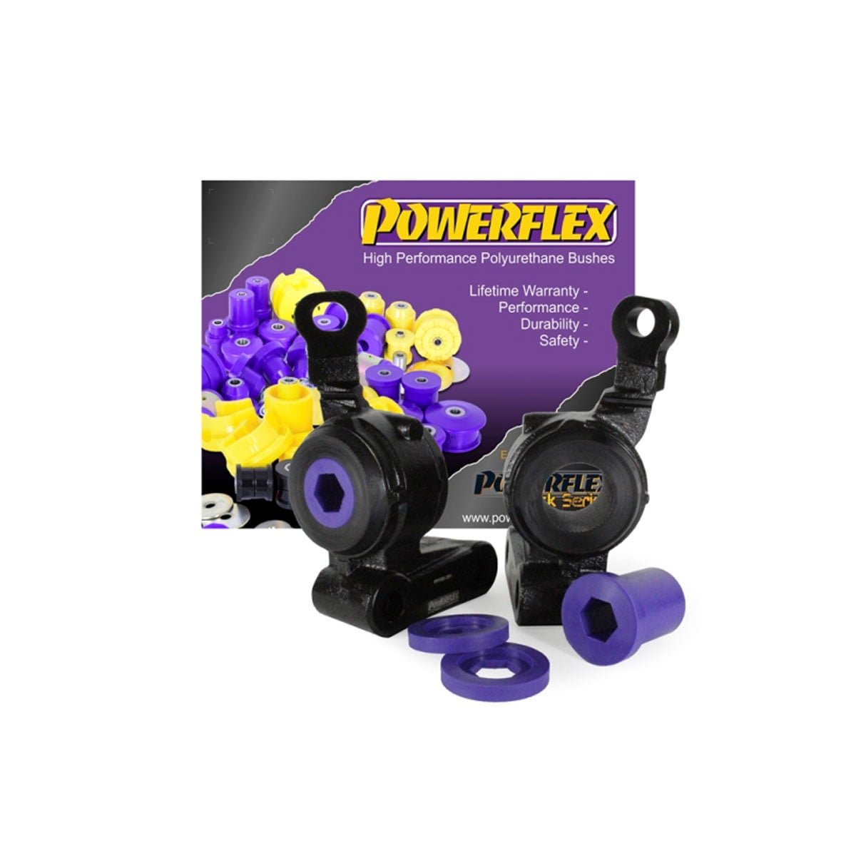 Silent-block Powerflex Road cojinete y soporte de triángulo delantero Mini R55 Clubman Gen 1 (2007-2014)Array