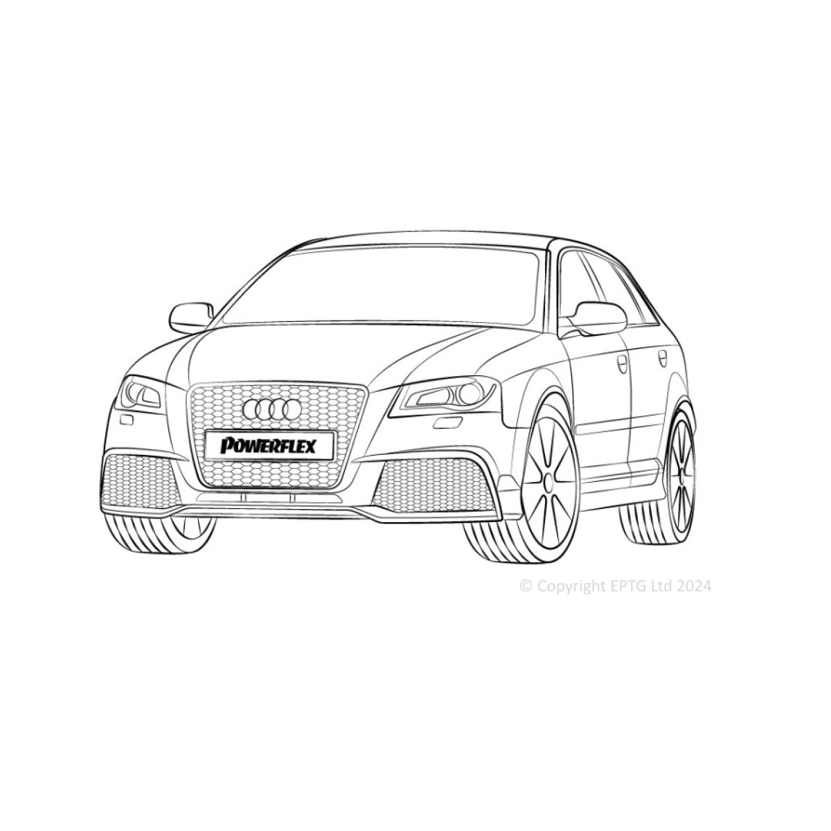 Silentblock Powerflex Audi RS3 MK2 8P (2011-2013)Array
