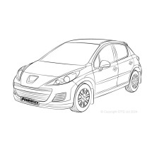 Silent Bloc Powerflex Peugeot 207 (2006-2014)