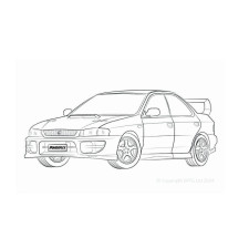 Silent Bloc Powerflex Subaru Impreza Turbo, incluindo WRX e STi GC, GF (1993 - 2000)