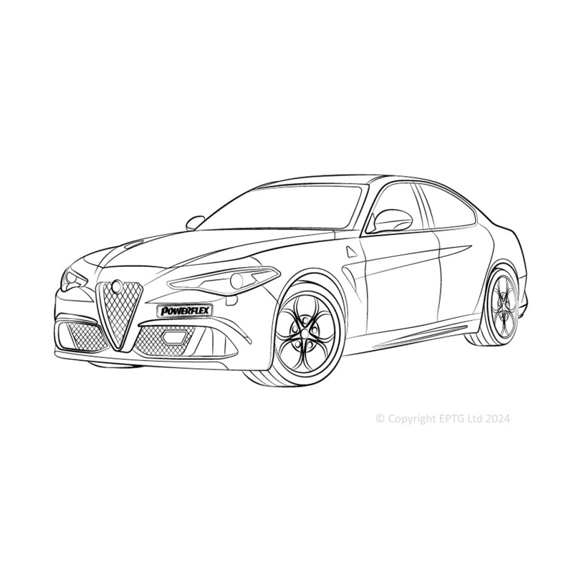 Silent Bloc Powerflex Alfa Romeo Giulia 952 (2016-)Array