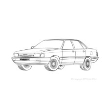 Silent Bloc Powerflex Audi 100 inc Avant Tipo 43 (C2) e 44 (C3) (06/76-12/90)