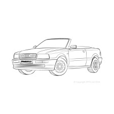 Silent Bloc Powerflex Audi 80 / 90, incluindo S2/RS2 e Quattro (1976 - 2000) Cabriolet (1992 - 2000)