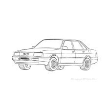 Silent Bloc Powerflex Audi 80, 90, incluindo Avant (1973 - 1996)
