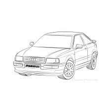 Silent Bloc Powerflex Audi 80, 90 Quattro, incluindo Avant (1983-1992) S2 Coupe B3 (1991-1996)