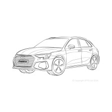 Silent Bloc Powerflex Audi A3 MK4 8Y FWD (2020-) braço único