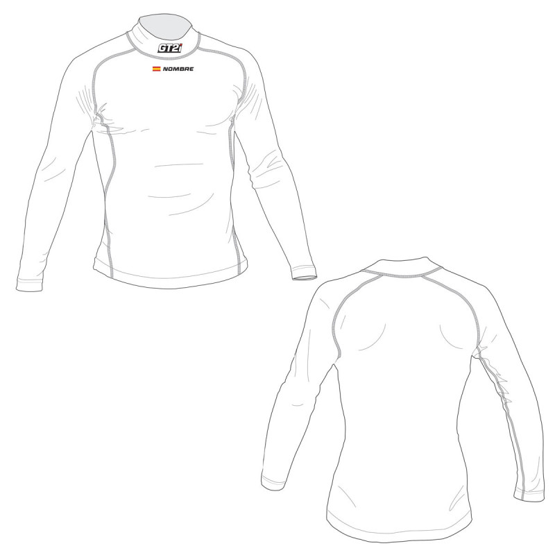 Camiseta personalizada GT2i Pro Nombre + Bandera FIA 8856-18Array