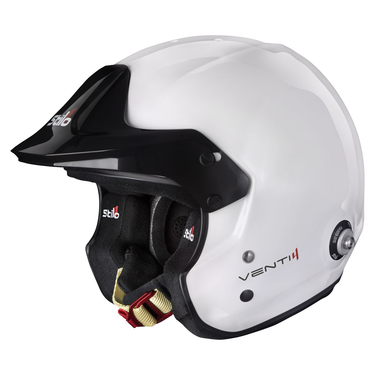 Casco Stilo Venti4 Trophy Jet Composite - Snell SA2025 FIA 8859-2024 Blanco/Interior NegroArray