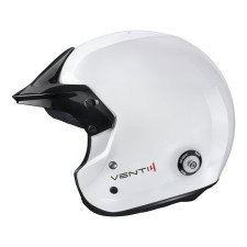 Capacete Stilo Venti4 Trophy Jet Composite - Snell SA2025 FIA 8859-2024 Branco/preto interior