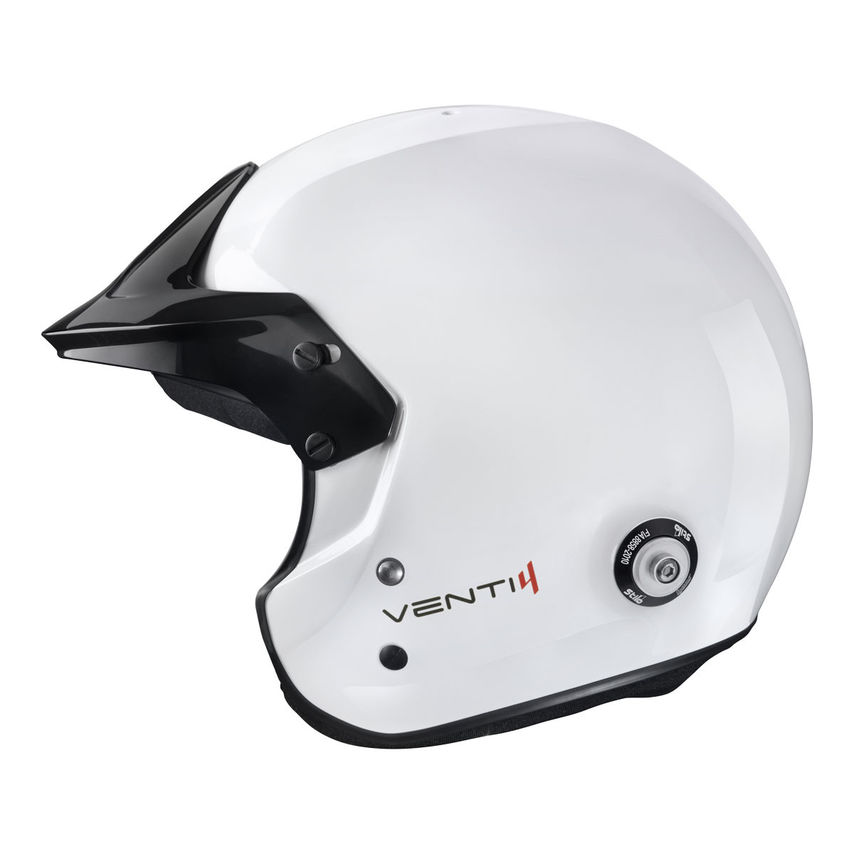 Casco Stilo Venti4 Trophy Jet Composite - Snell SA2025 FIA 8859-2024 Blanco/Interior NegroArray