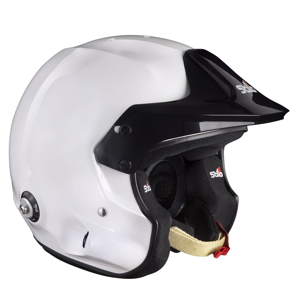Casco Stilo Venti4 Trophy Jet Composite - Snell SA2025 FIA 8859-2024 Blanco/Interior NegroArray