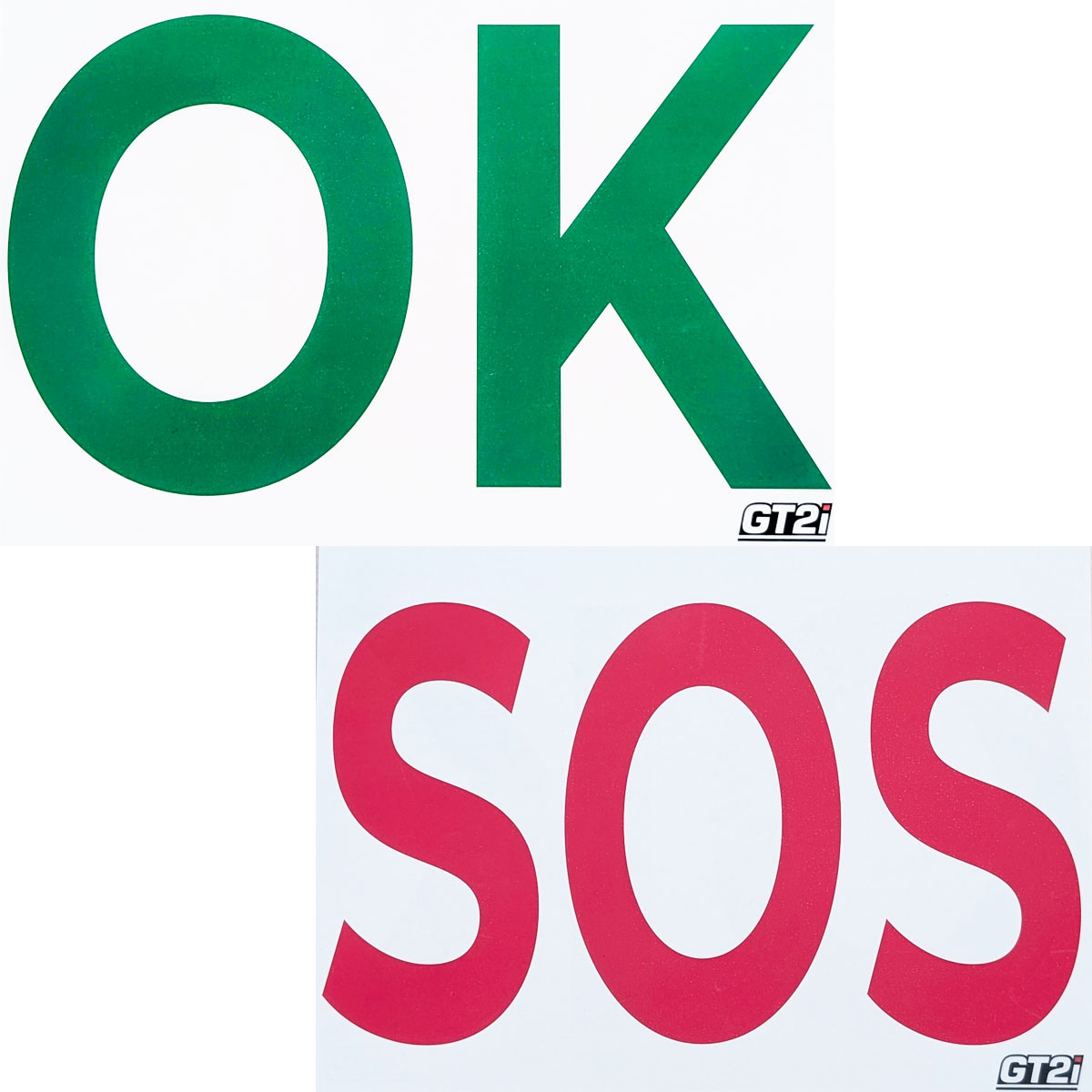 Señal GT2i SOS / OK 297x420mmArray