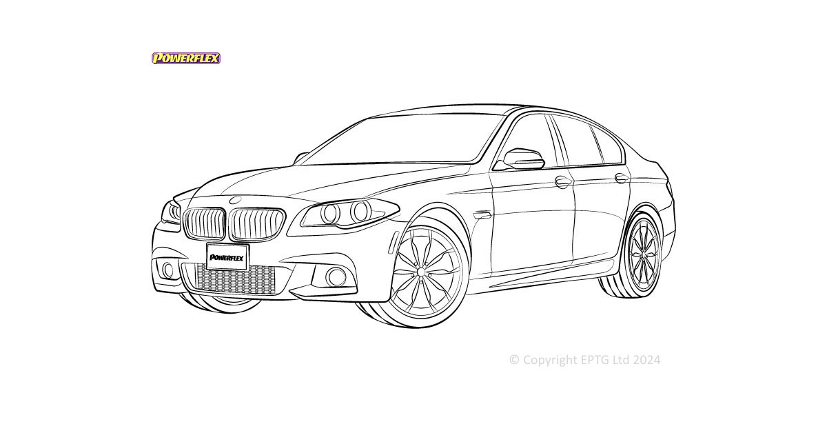 Silentblock Powerflex BMW Série 5 F10 Saloon / F11 Touring xDrive (2010-2017)