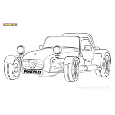 Silent Bloc Powerflex Caterham 7 CSR com suspensão traseira independente (2005-)