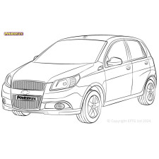 Silentblock Powerflex Chevrolet Aveo/Kalos (2002-2011)
