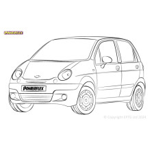 Silentblock Powerflex Chevrolet Matiz M100 & M150 (1998-2008)