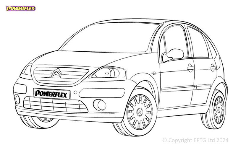 Silentblock Powerflex Citroen C3 (2002-2010)Array